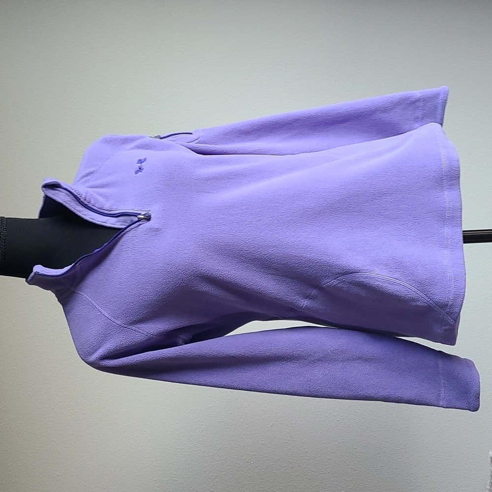 EUC Under Amour Quarter Zip Microfleece Shirt Size Small